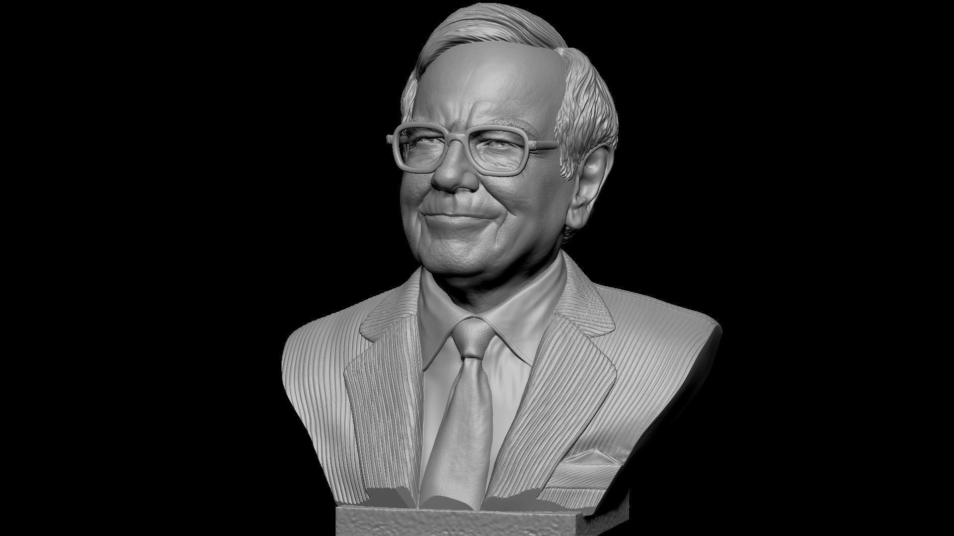 Warren Buffett 3D print model_27