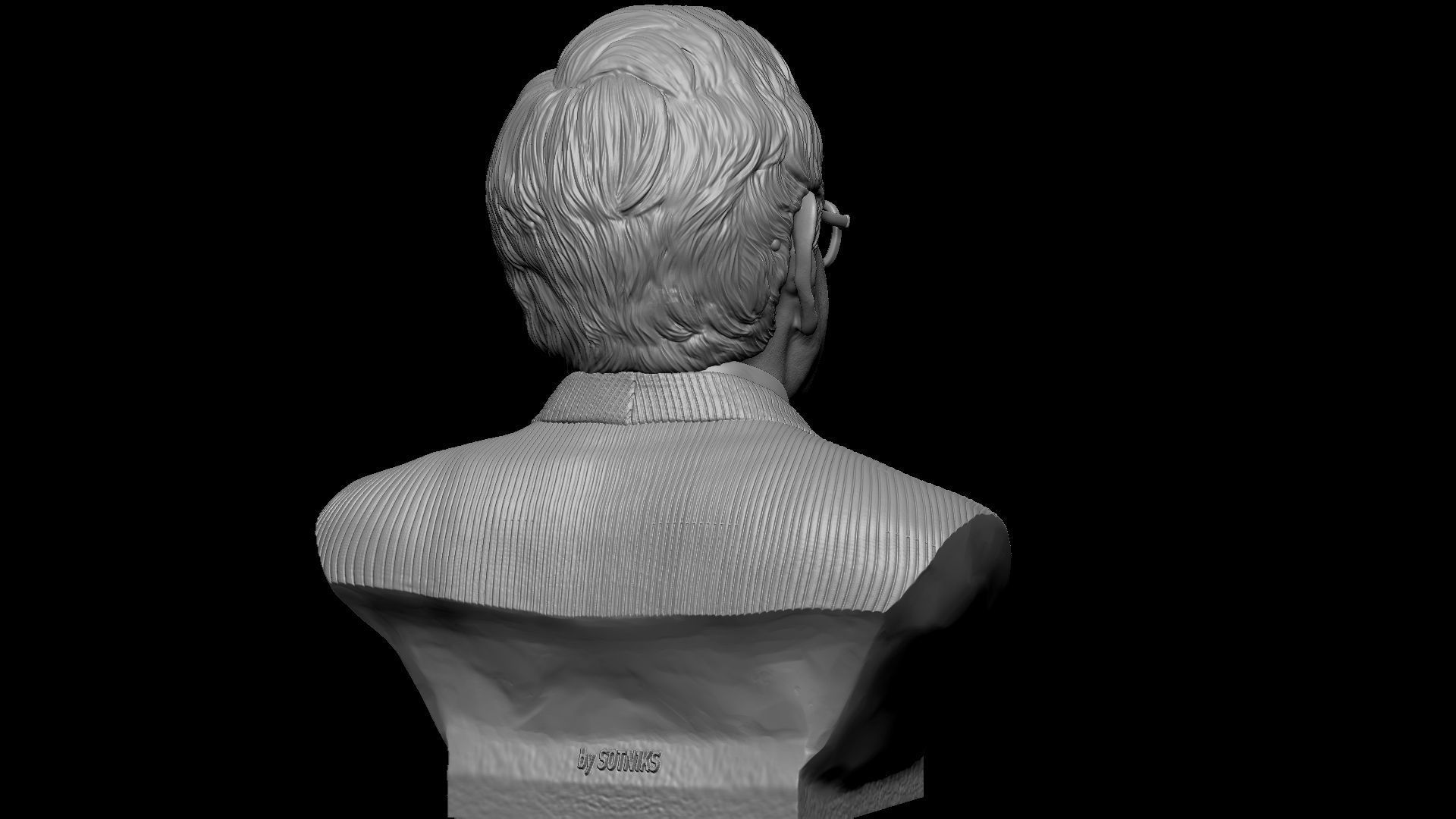 Warren Buffett 3D print model_12