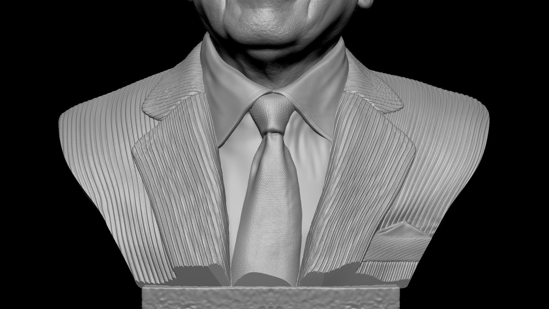 Warren Buffett 3D print model_24