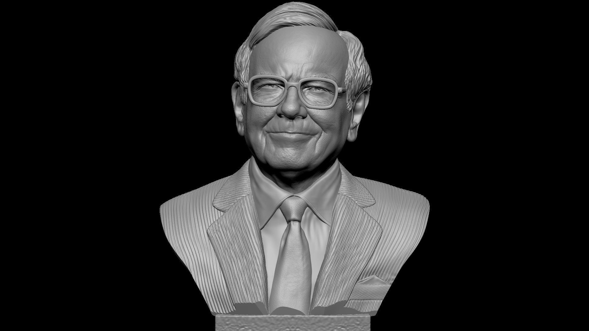 Warren Buffett 3D print model_26