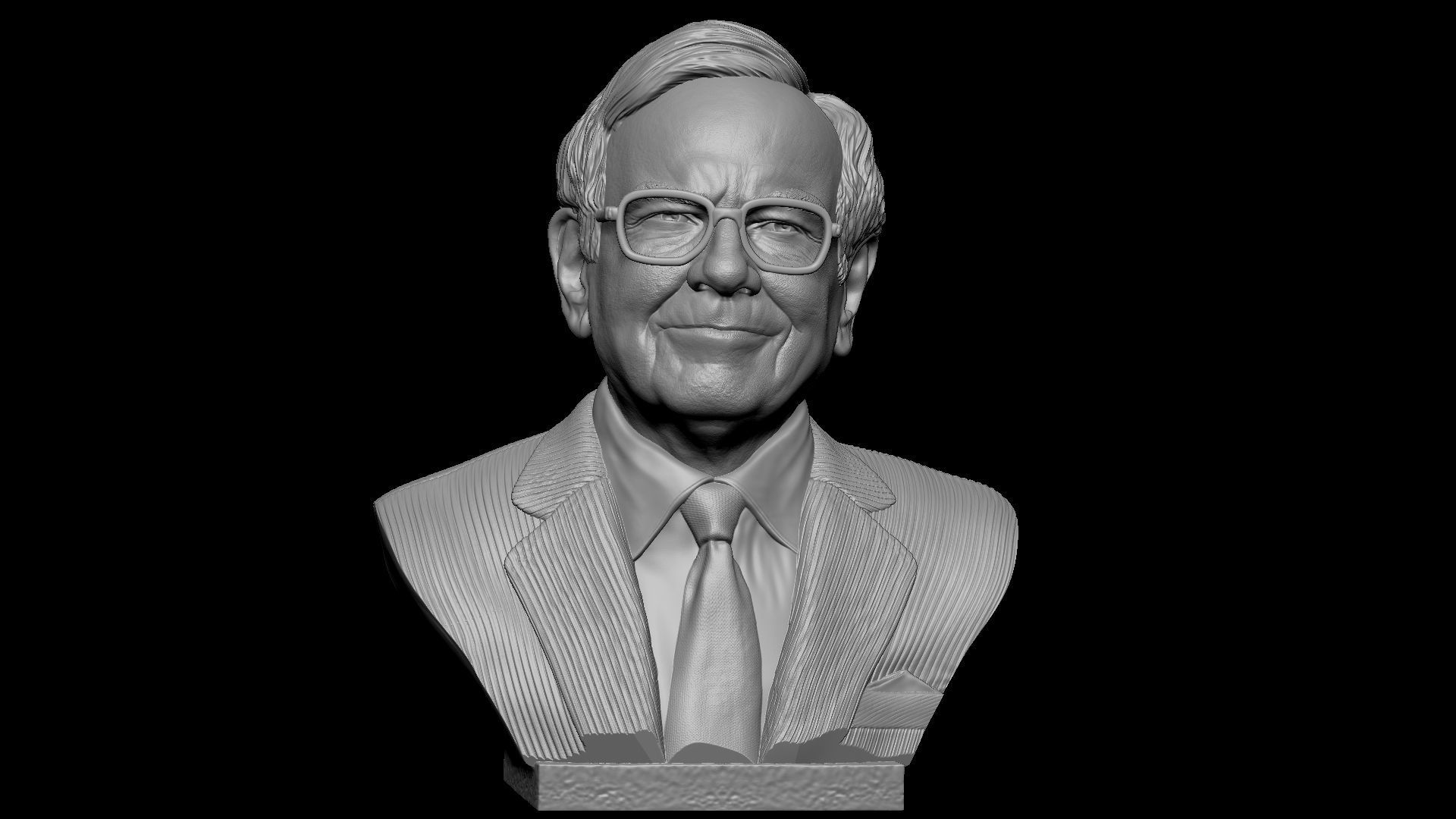 Warren Buffett 3D print model_20