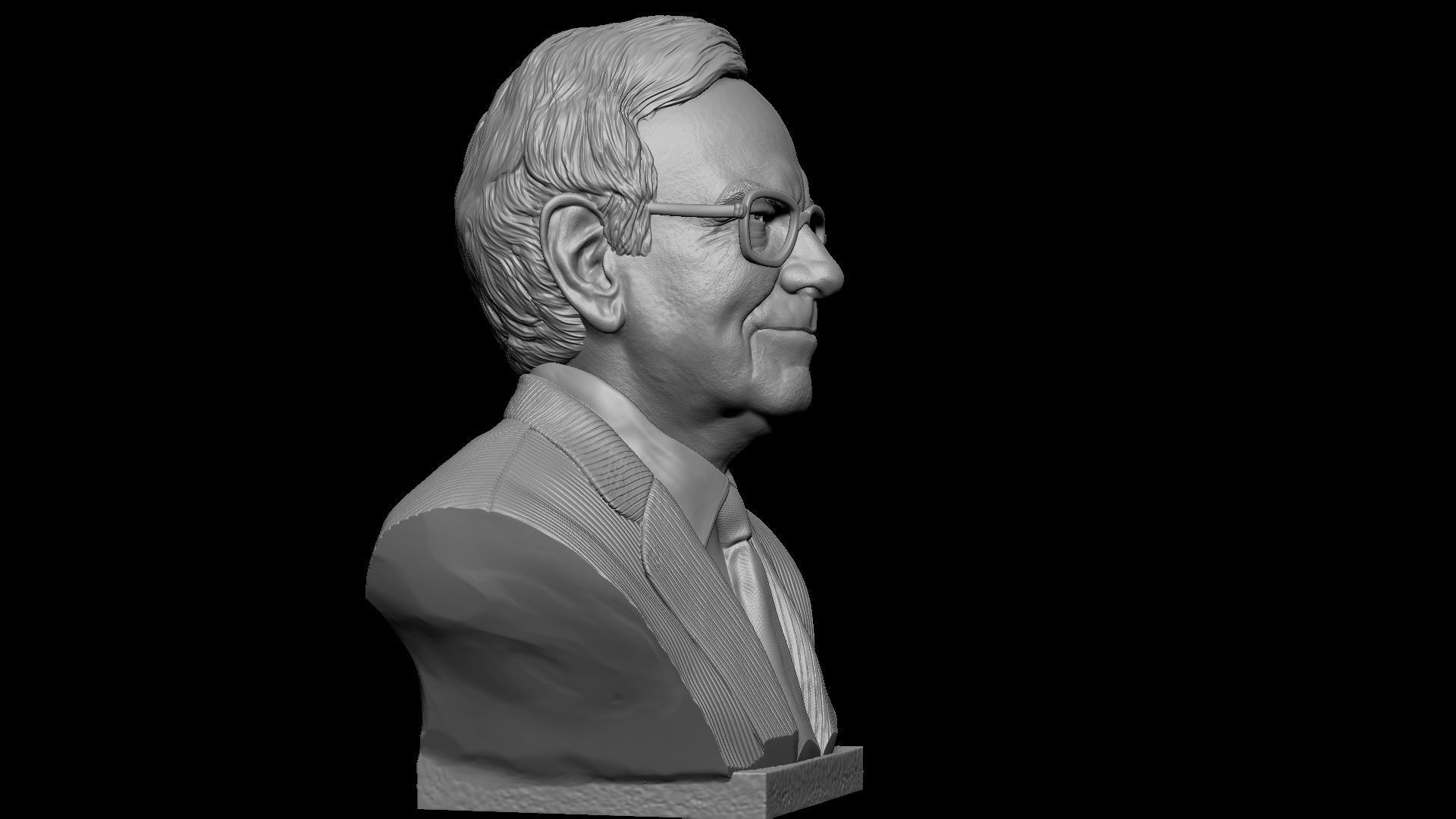 Warren Buffett 3D print model_17