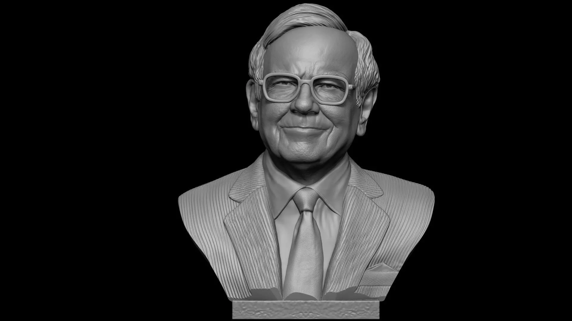 Warren Buffett 3D print model_0