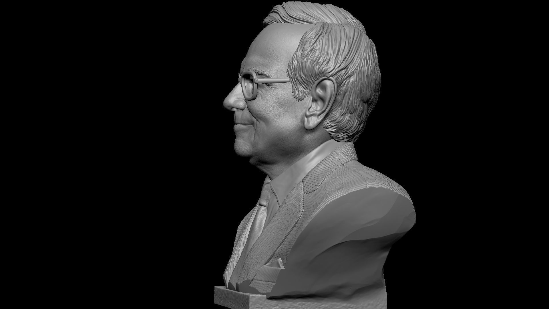 Warren Buffett 3D print model_31