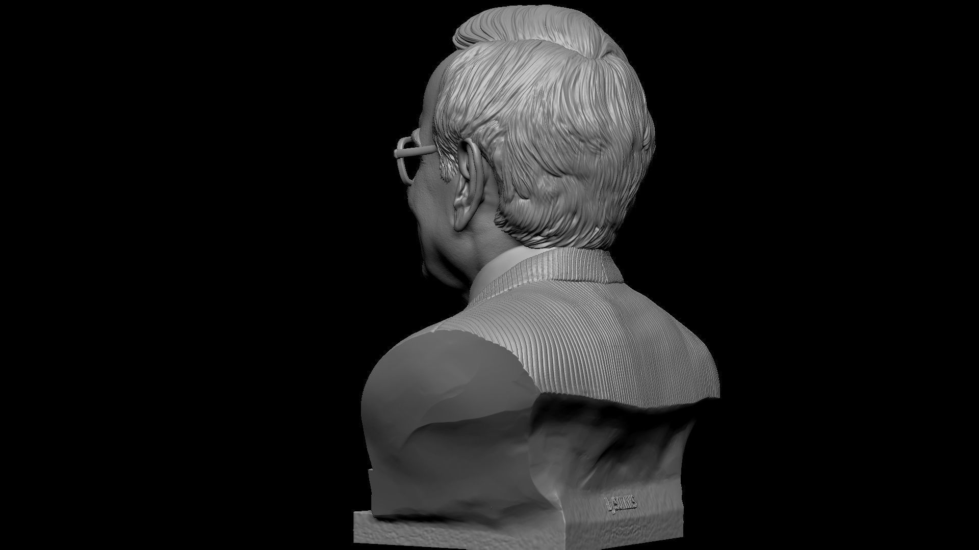 Warren Buffett 3D print model_7