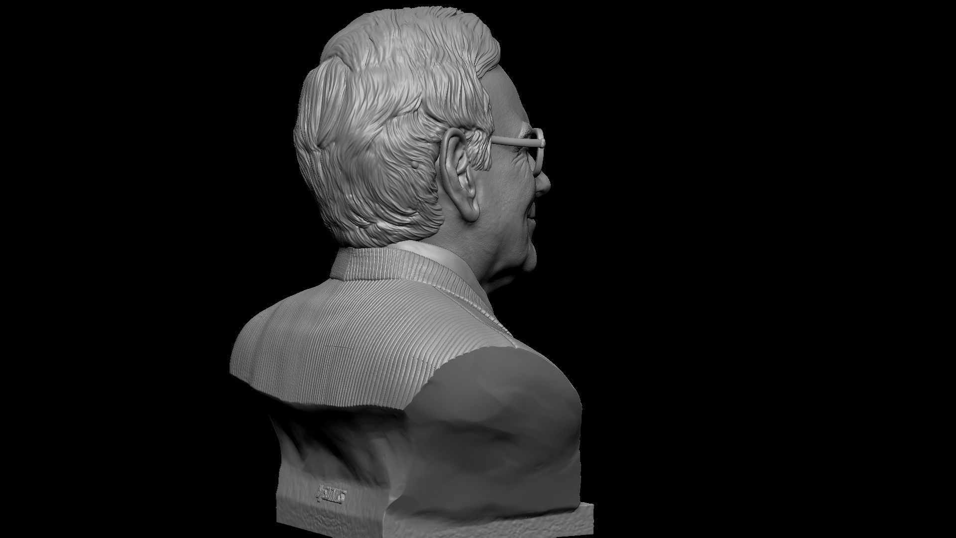 Warren Buffett 3D print model_14