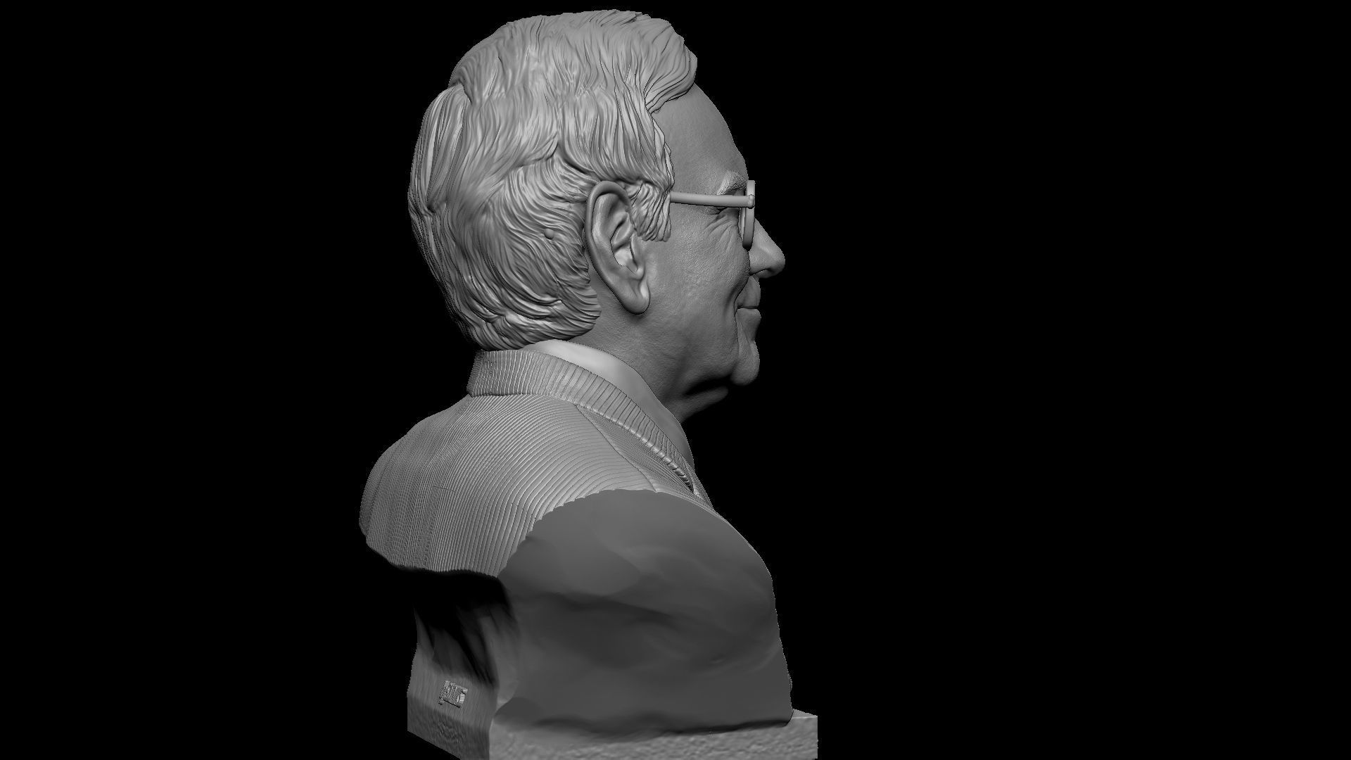 Warren Buffett 3D print model_15