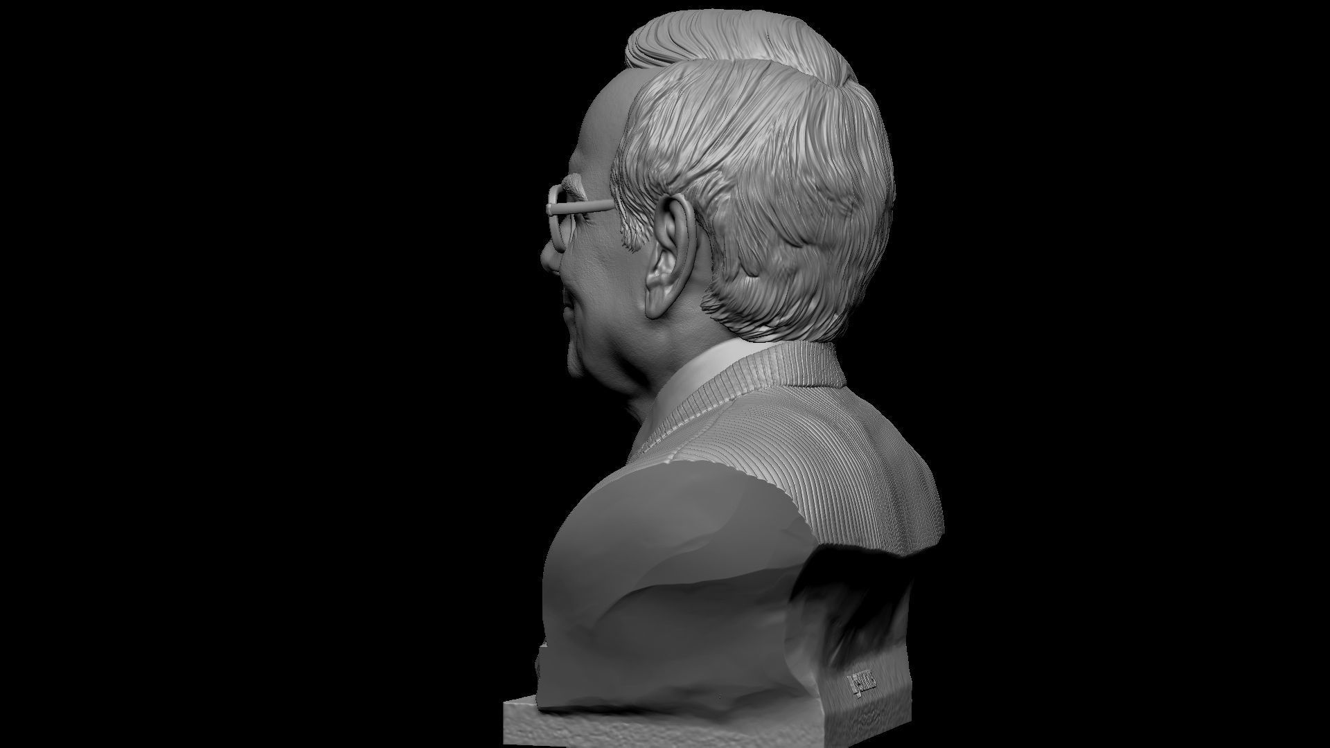 Warren Buffett 3D print model_5