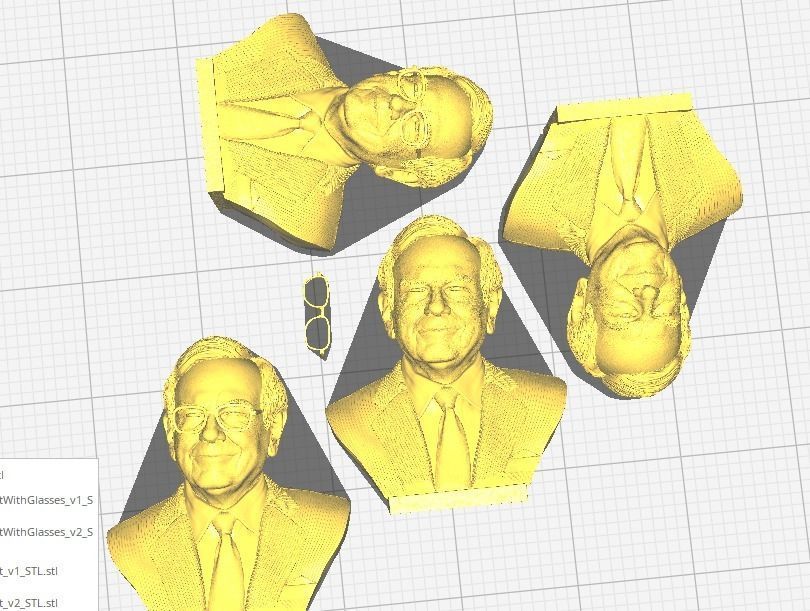 Warren Buffett 3D print model_6
