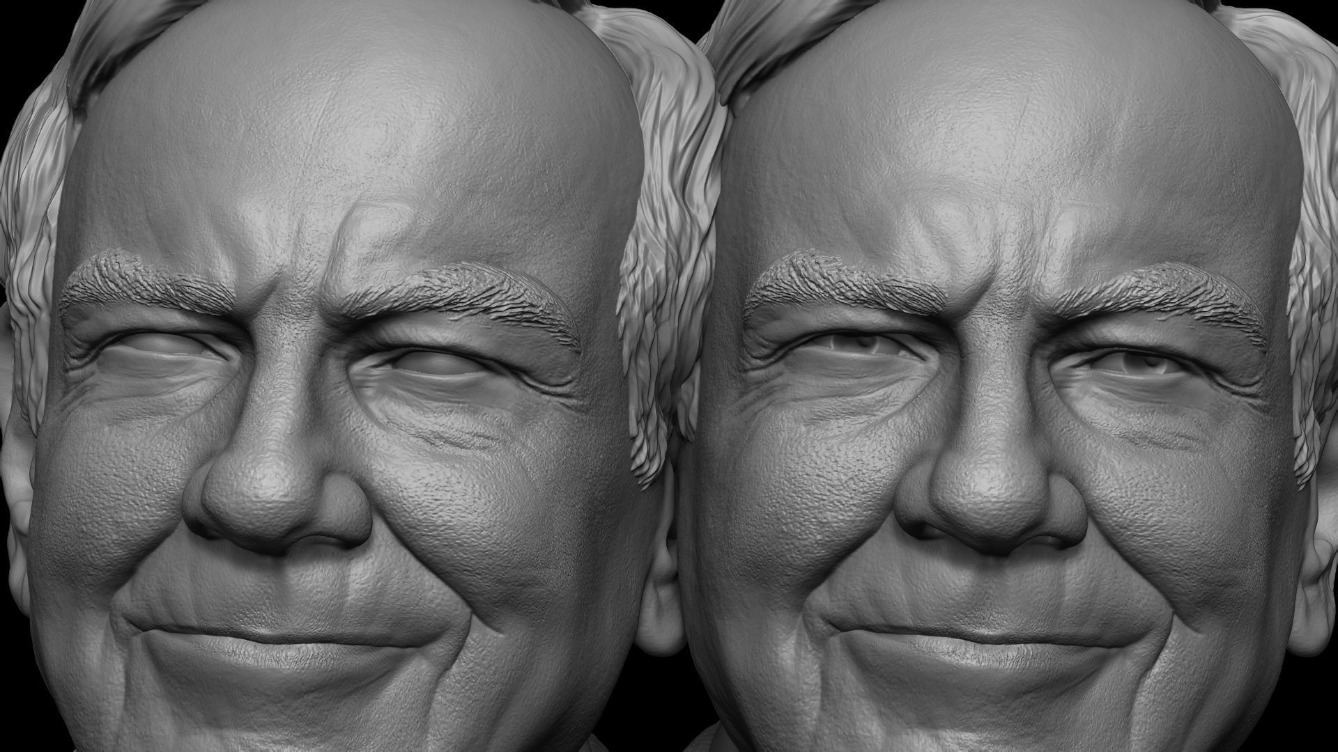 Warren Buffett 3D print model_3