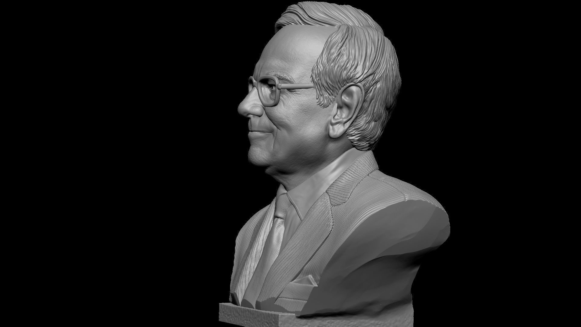 Warren Buffett 3D print model_30