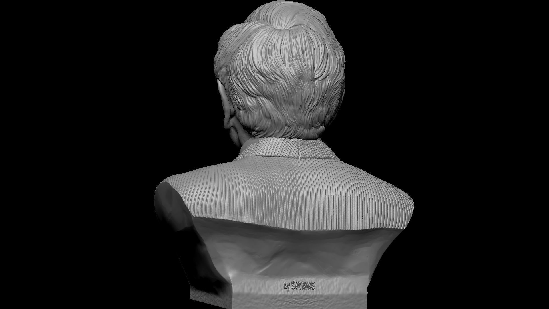 Warren Buffett 3D print model_9