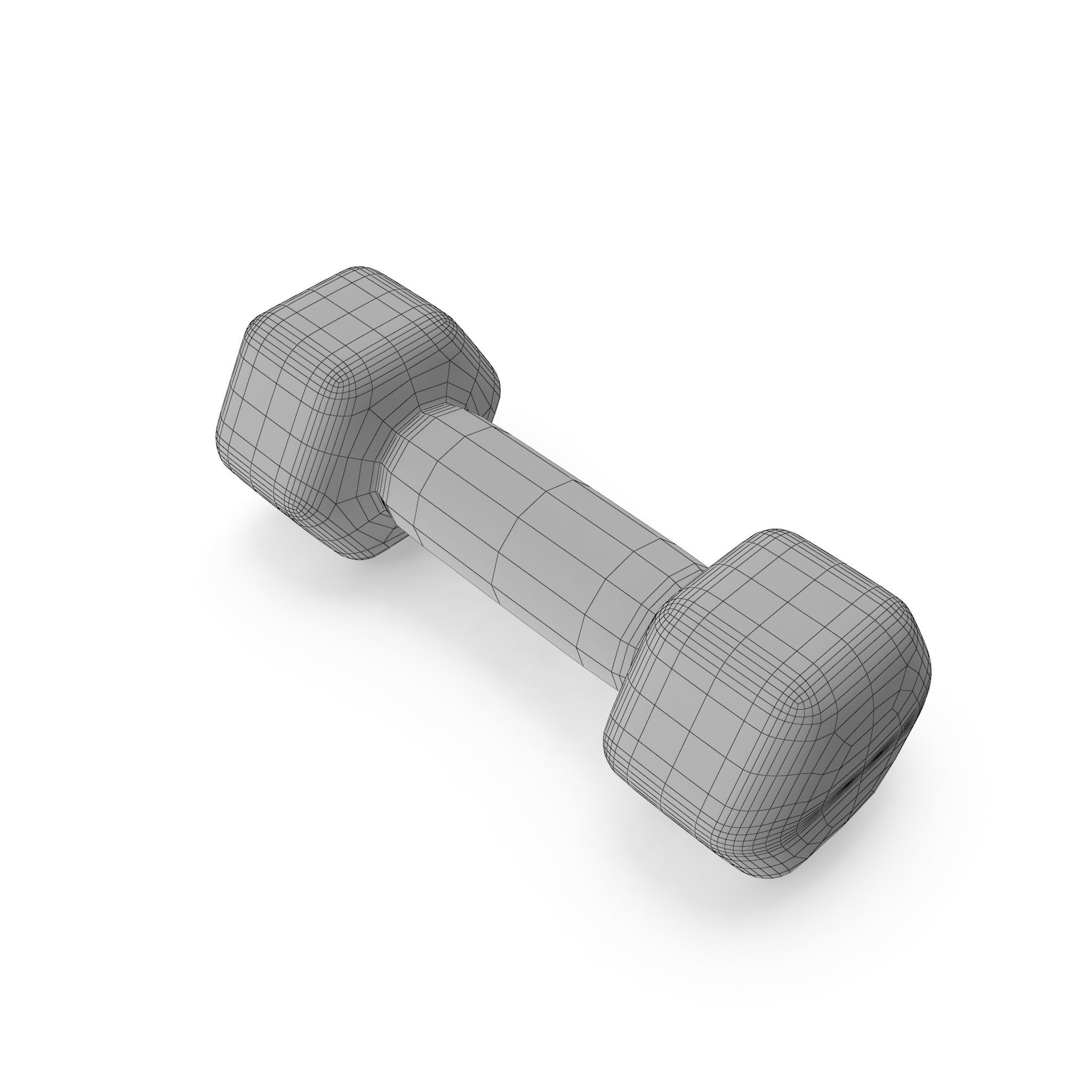 Dumbell-3kg 3D model_1