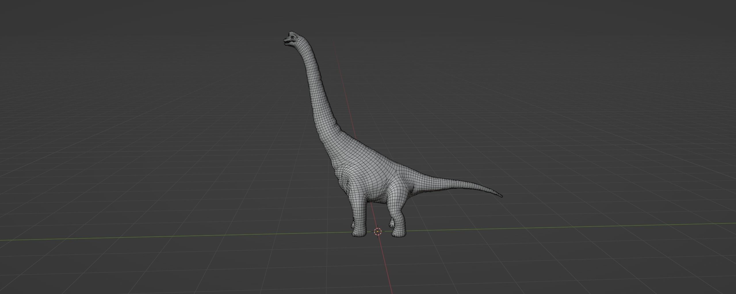 Brachiosaurus 3D Model - Realistic and Versatile 3D model Low-poly 3D model_3