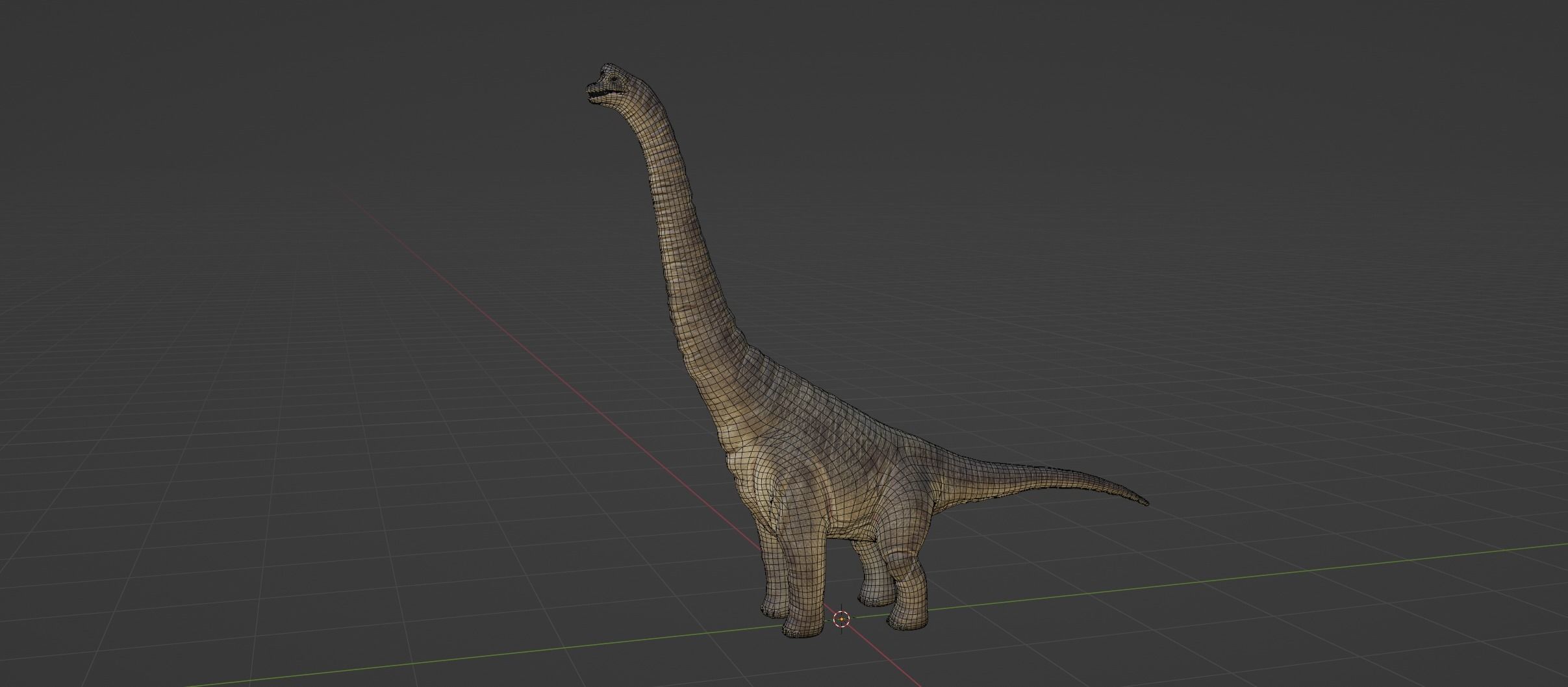 Brachiosaurus 3D Model - Realistic and Versatile 3D model Low-poly 3D model_2