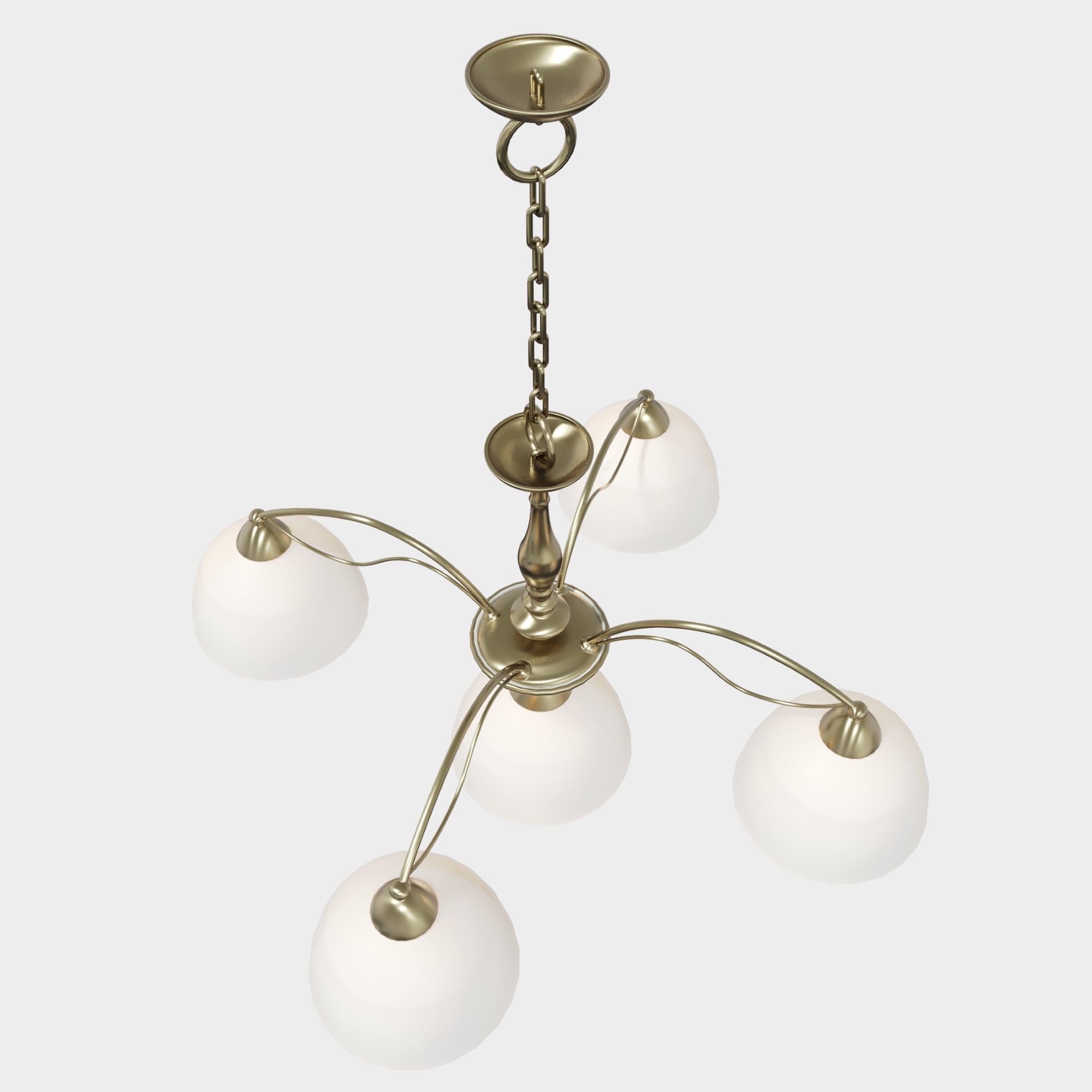 Chandelier Blitz 3847-45 Bronze Free 3D model_3