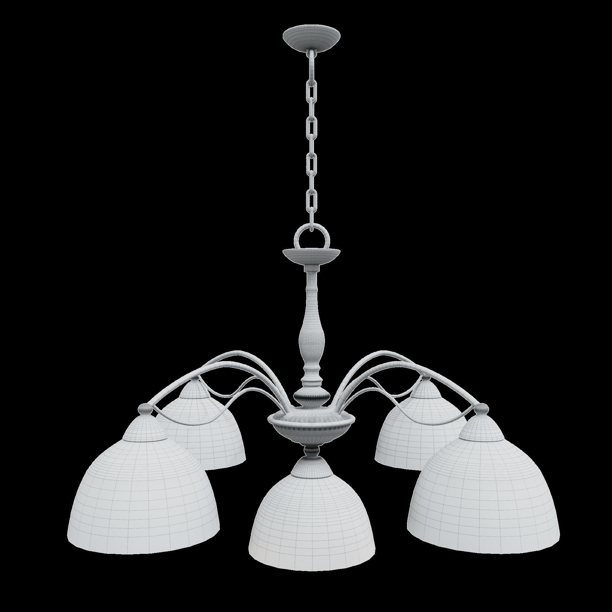 Chandelier Blitz 3847-45 Bronze Free 3D model_4