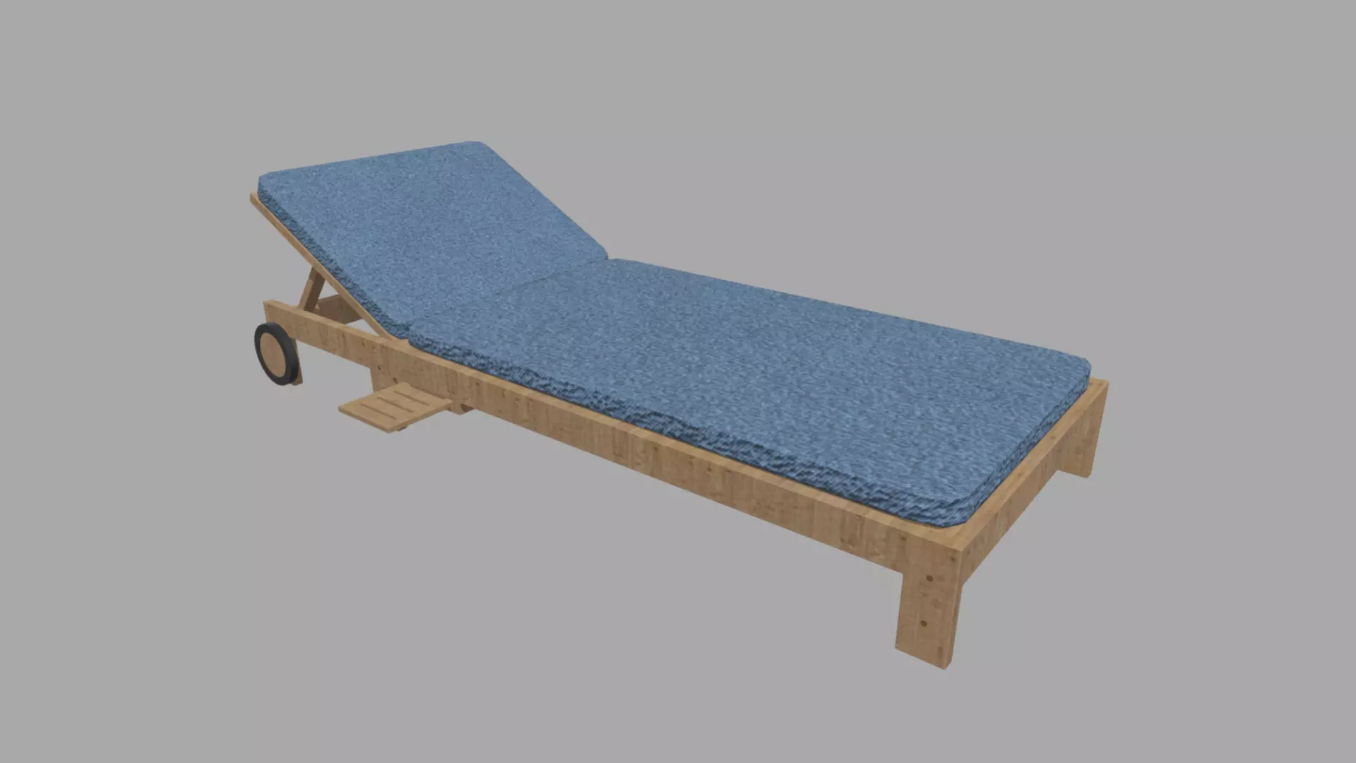 Sun Lounger 01 Low-poly 3D model