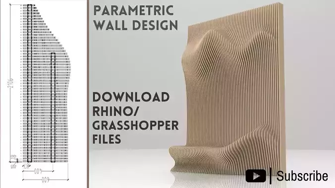 Parametric Wall Design Grasshopper Rhino AutoCAD Download 3D model Parametric Wall Design Grasshopper Rhino AutoCAD Download 3D model