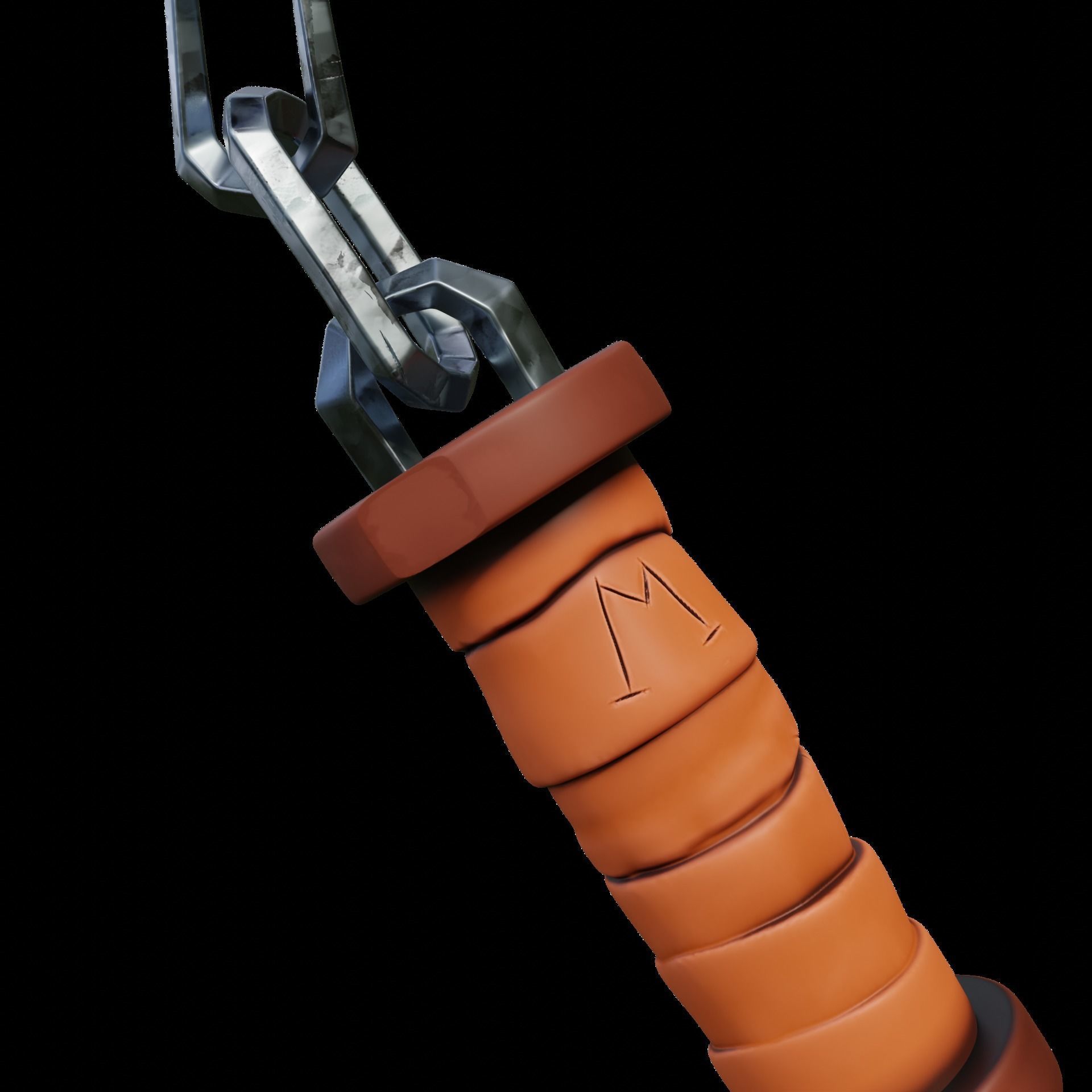 TEENAGE MUTANT NINJA TURTLES MICHELANGELO NUNCHAKU TMNT COSPLAY 3D print model_5