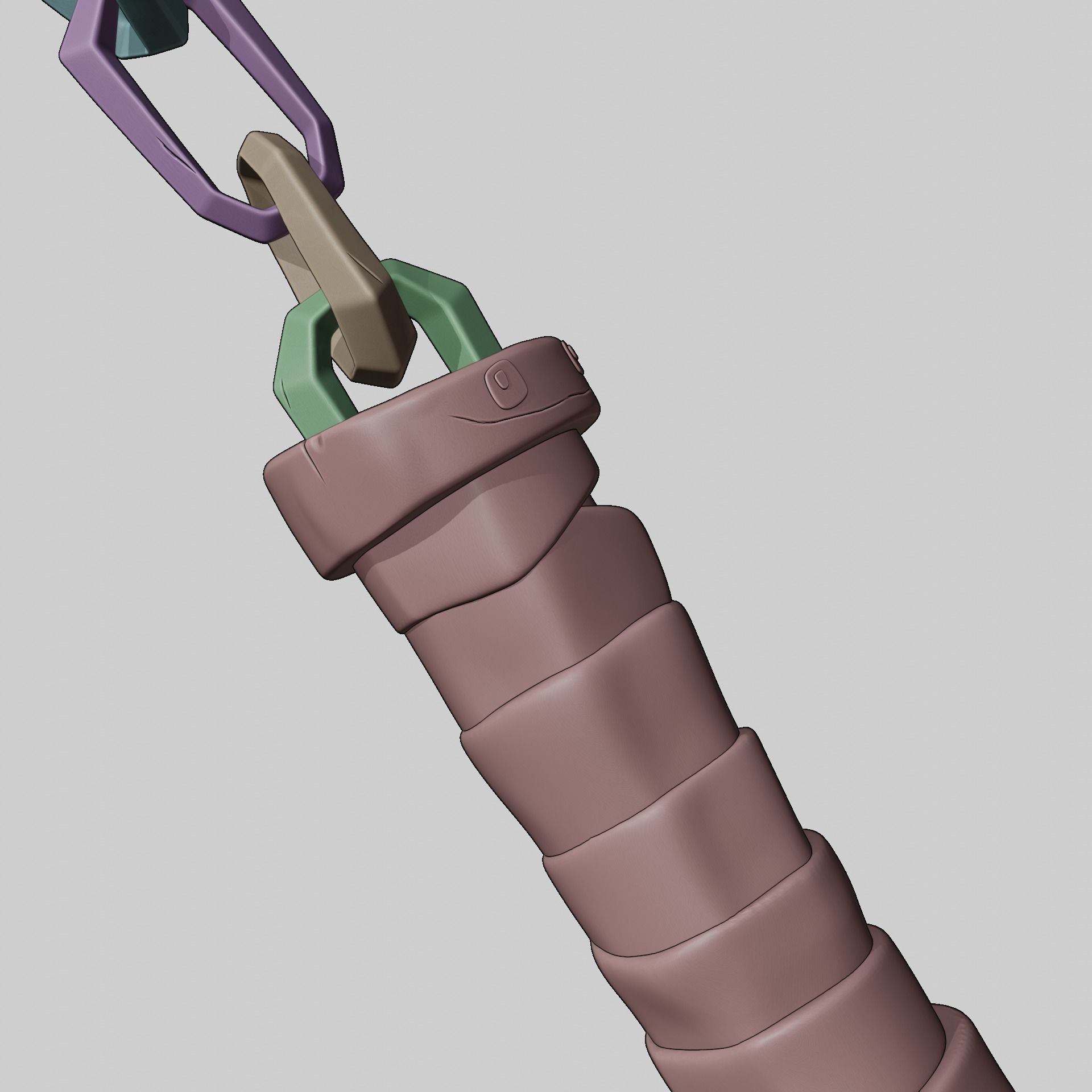 TEENAGE MUTANT NINJA TURTLES MICHELANGELO NUNCHAKU TMNT COSPLAY 3D print model_10