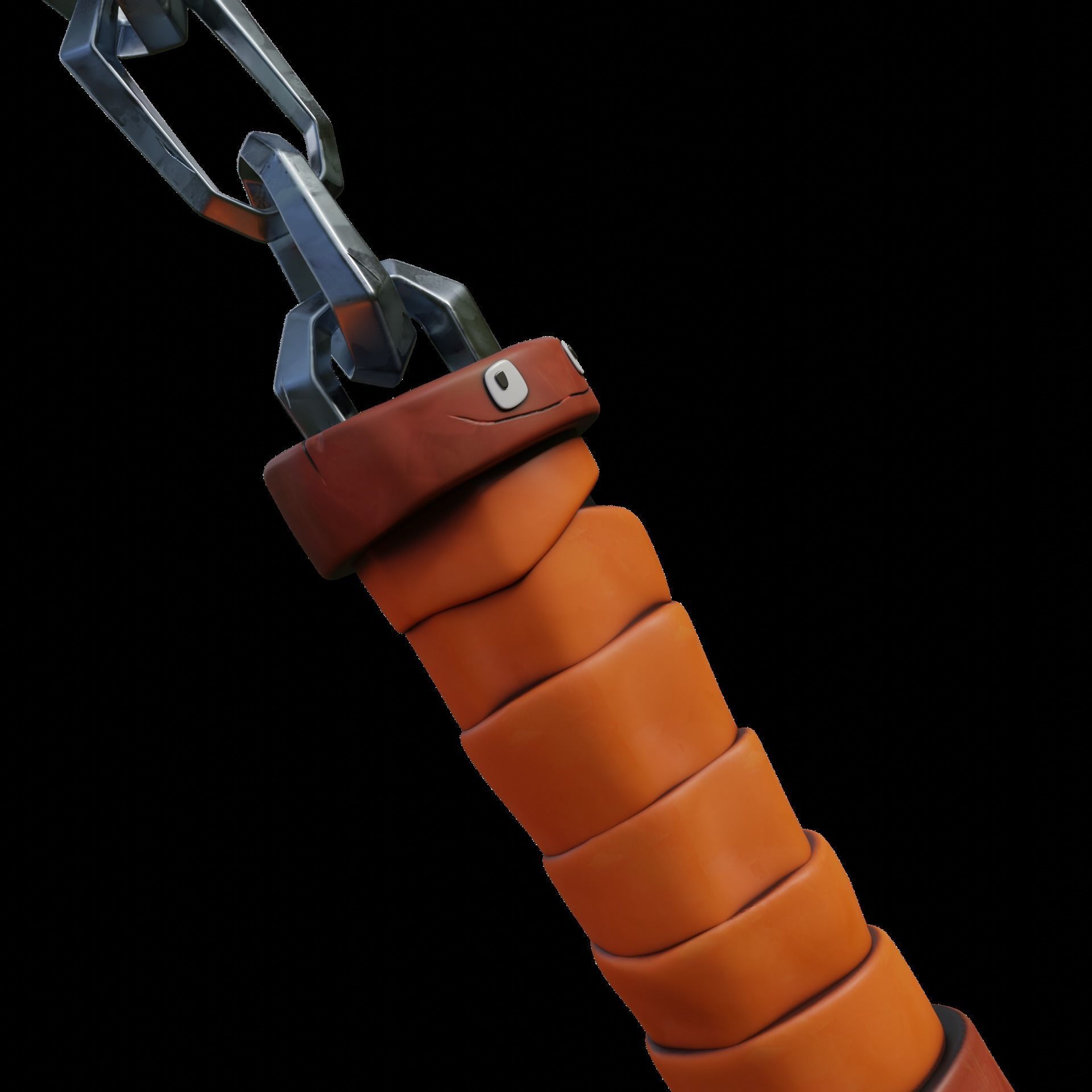 TEENAGE MUTANT NINJA TURTLES MICHELANGELO NUNCHAKU TMNT COSPLAY 3D print model_4