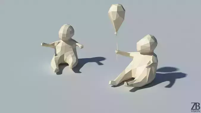 Lowpoly baby