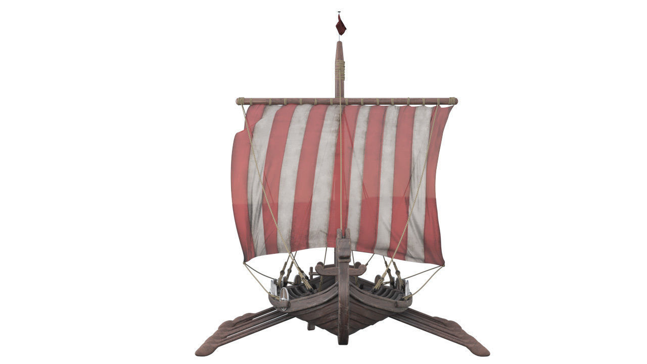 3D model Drakkar Viking Ship 3D model_3