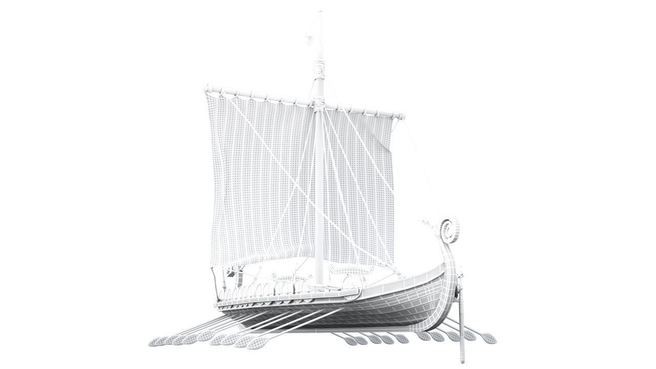 3D model Drakkar Viking Ship 3D model_10