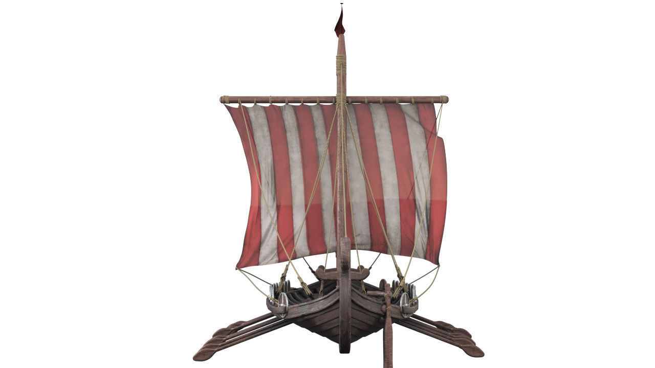 3D model Drakkar Viking Ship 3D model_5