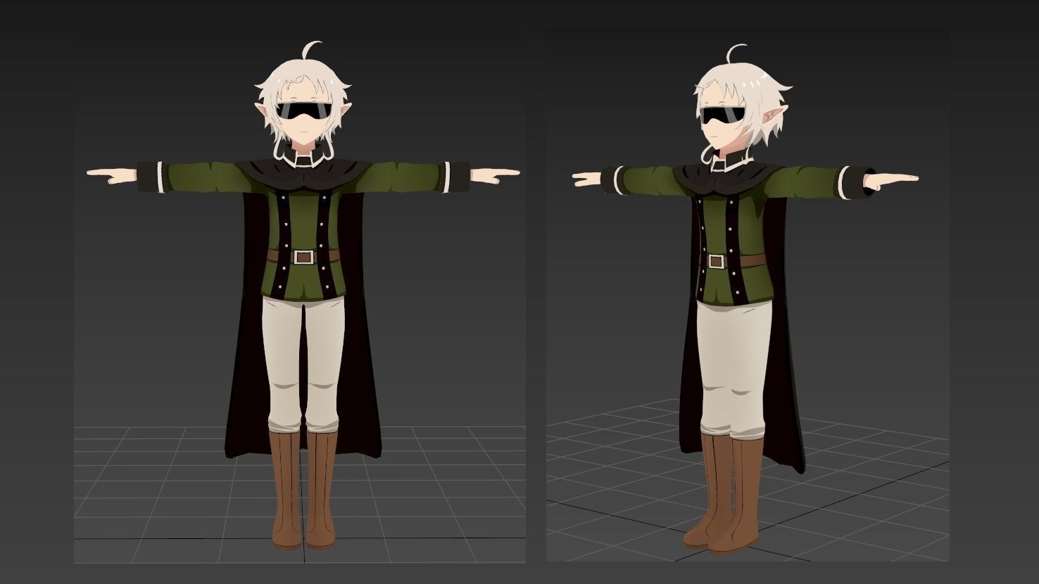 Sylphy Fitts Mushoku Tensei VRChat avatar 3D model_1