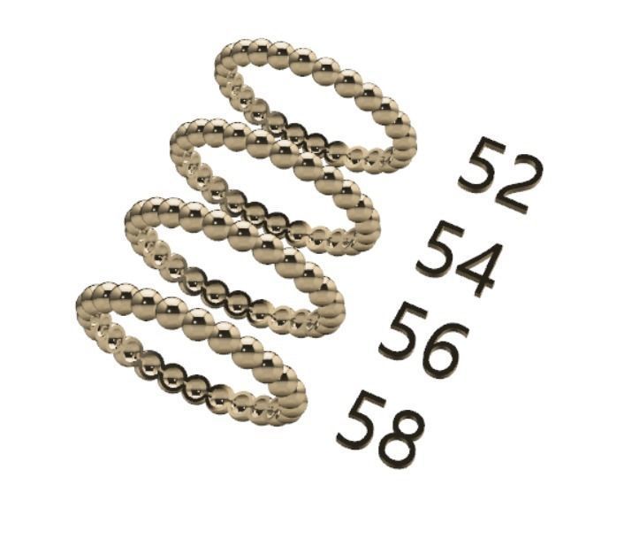 10 Collection of Simple Ring 03 3D print model_2