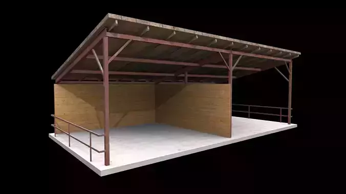 canopy Low-poly 3D model