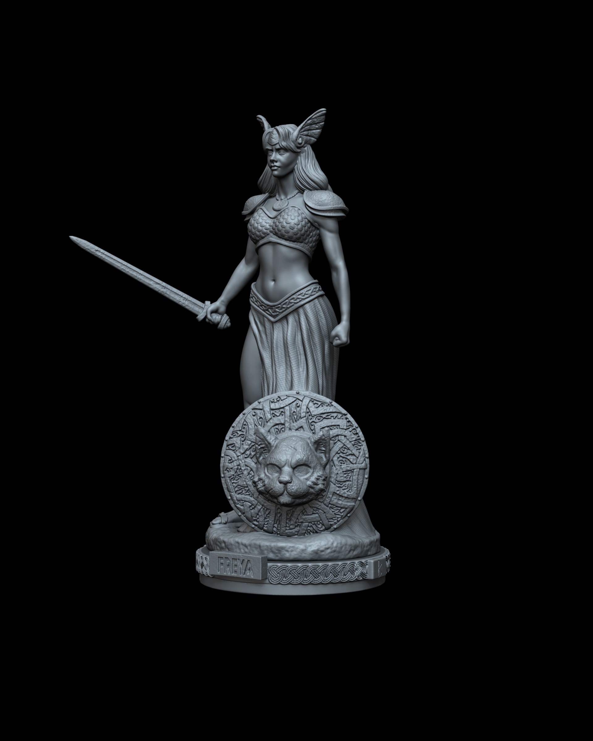 Freya Goddess  3D print model_2
