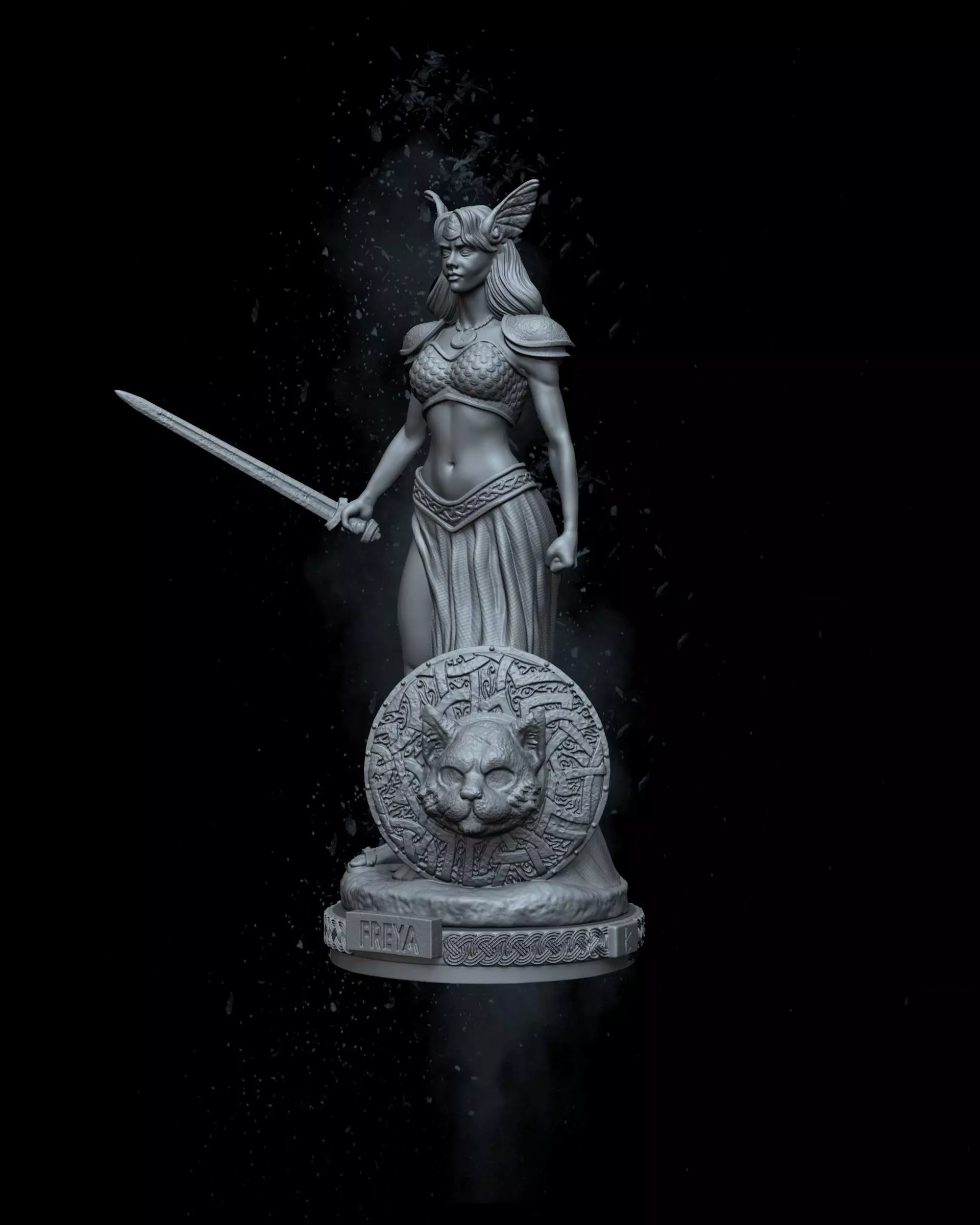 Freya Goddess  3D print model_0