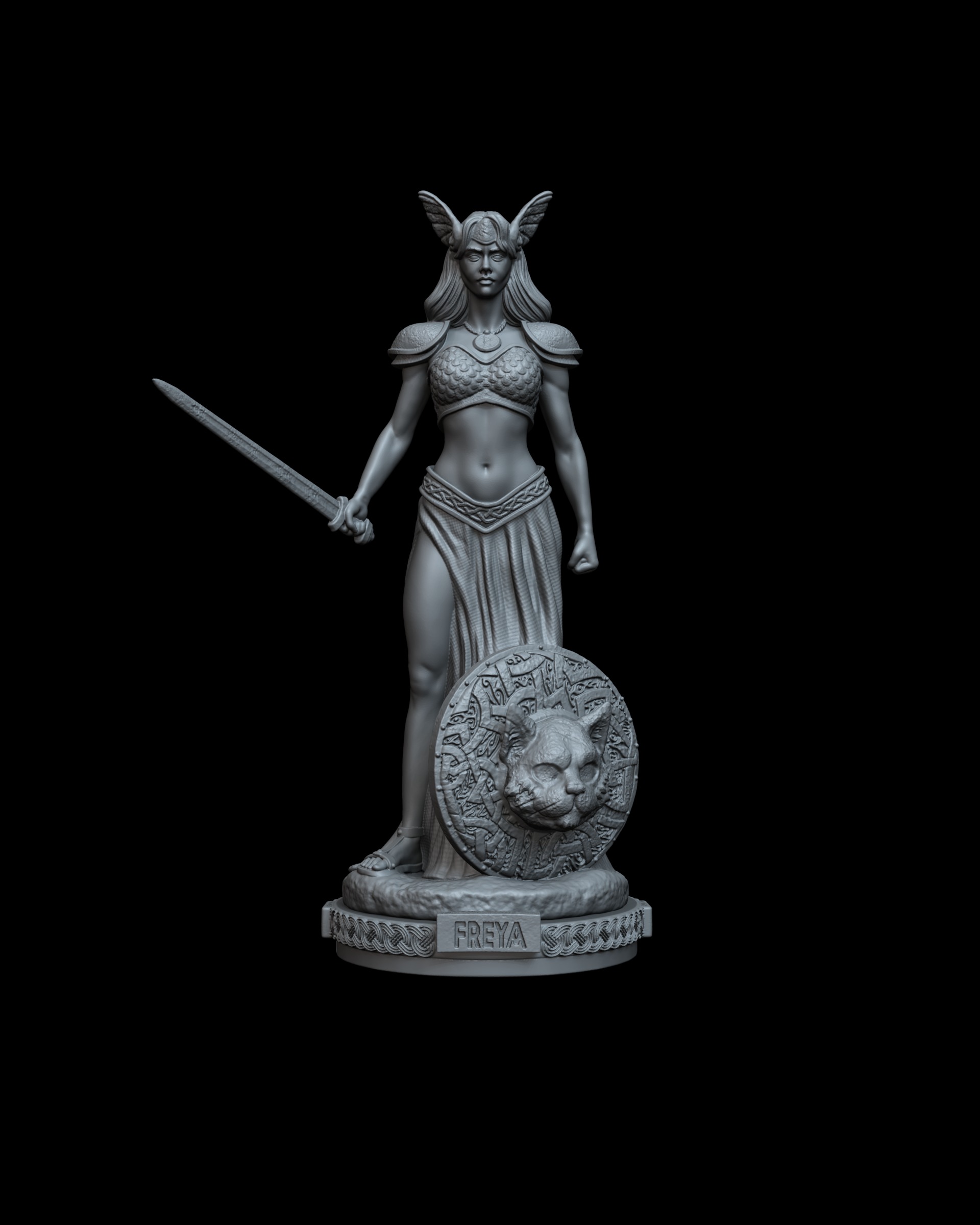 Freya Goddess  3D print model_1