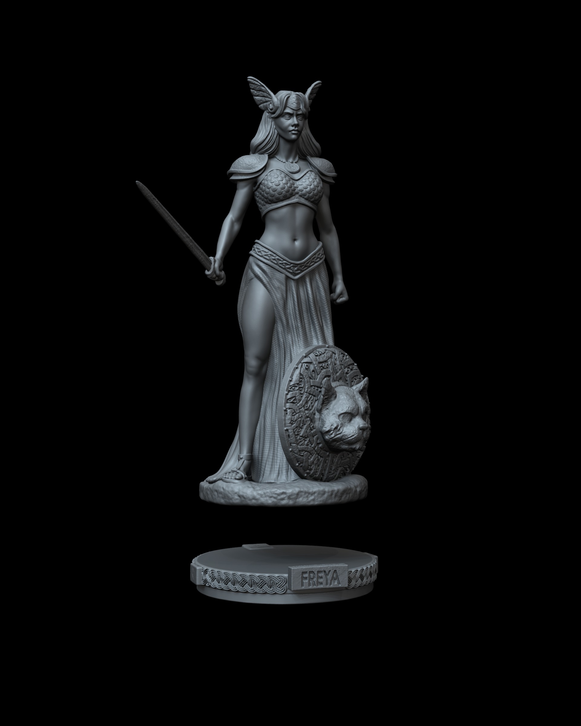 Freya Goddess  3D print model_6
