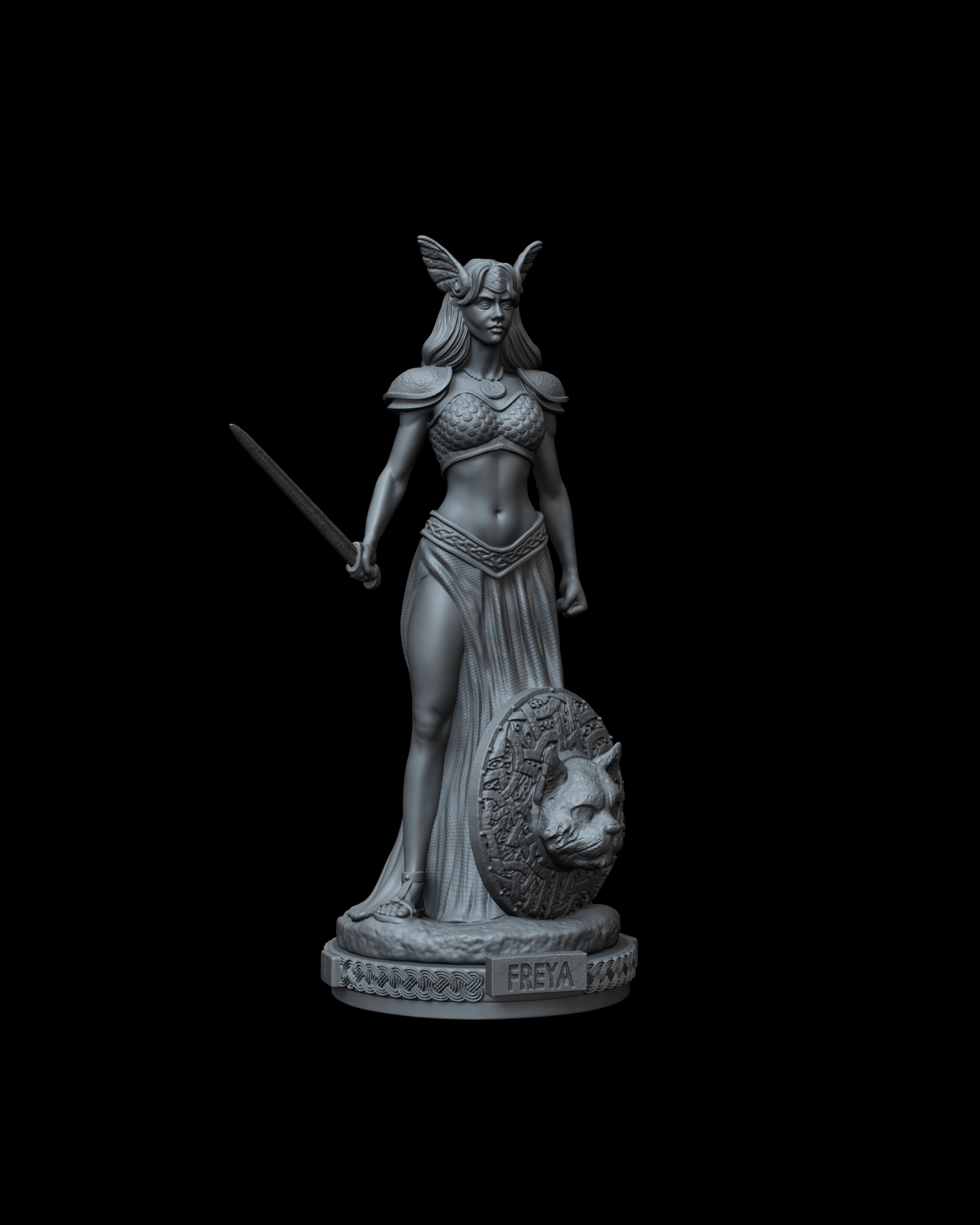 Freya Goddess  3D print model_5