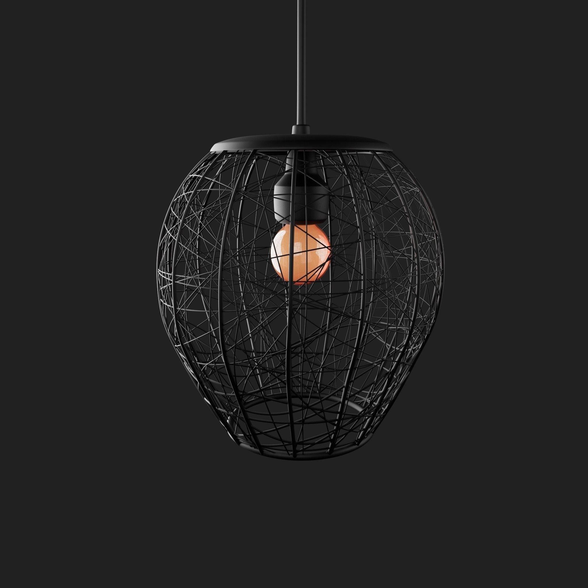 Lamp 02 Low-poly 3D model_3