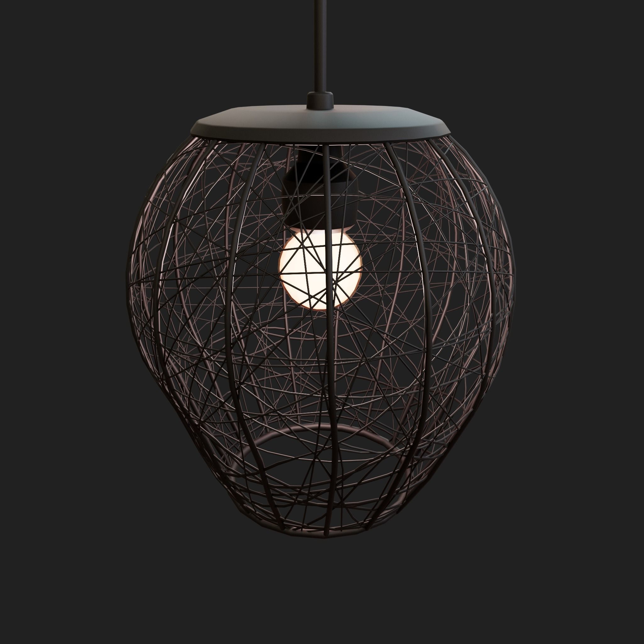 Lamp 02 Low-poly 3D model_5