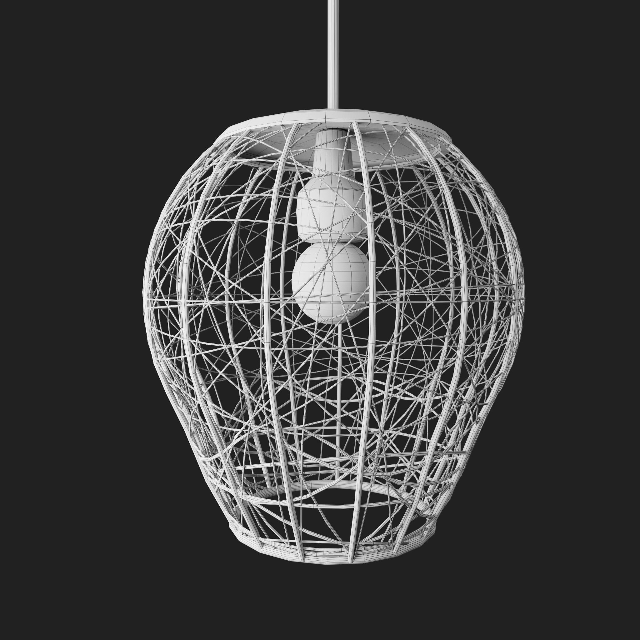 Lamp 02 Low-poly 3D model_8