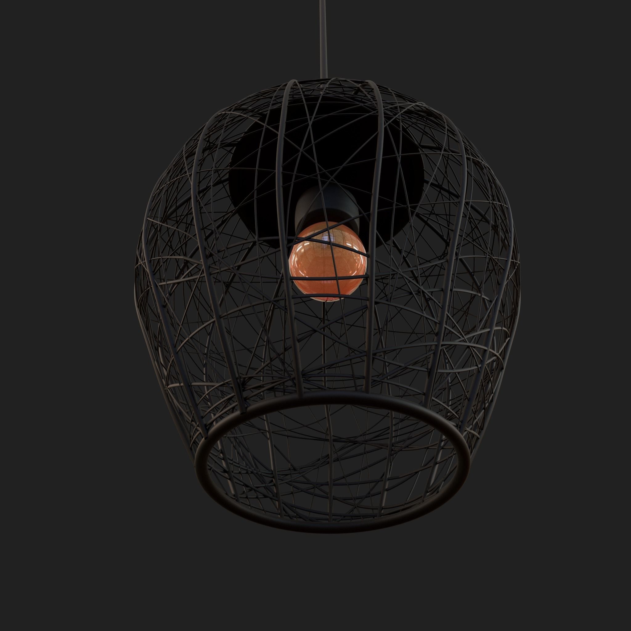 Lamp 02 Low-poly 3D model_2