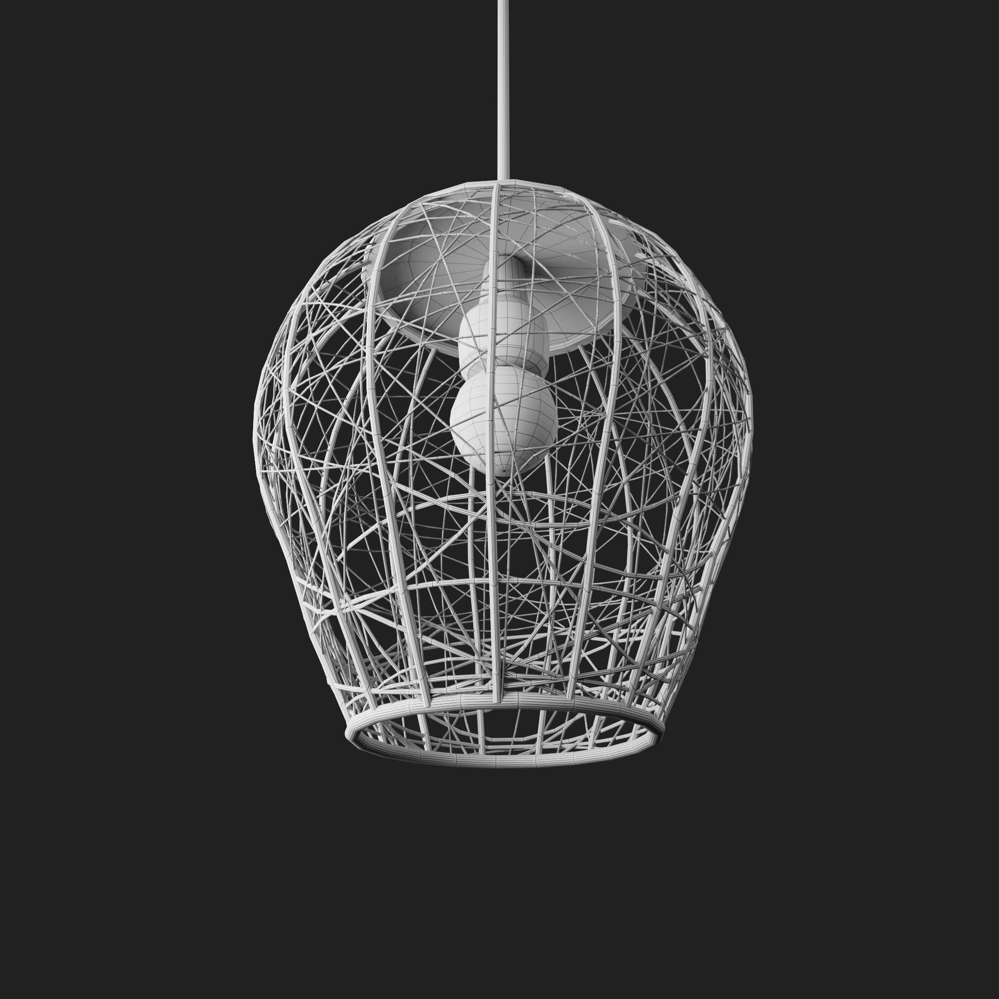 Lamp 02 Low-poly 3D model_7