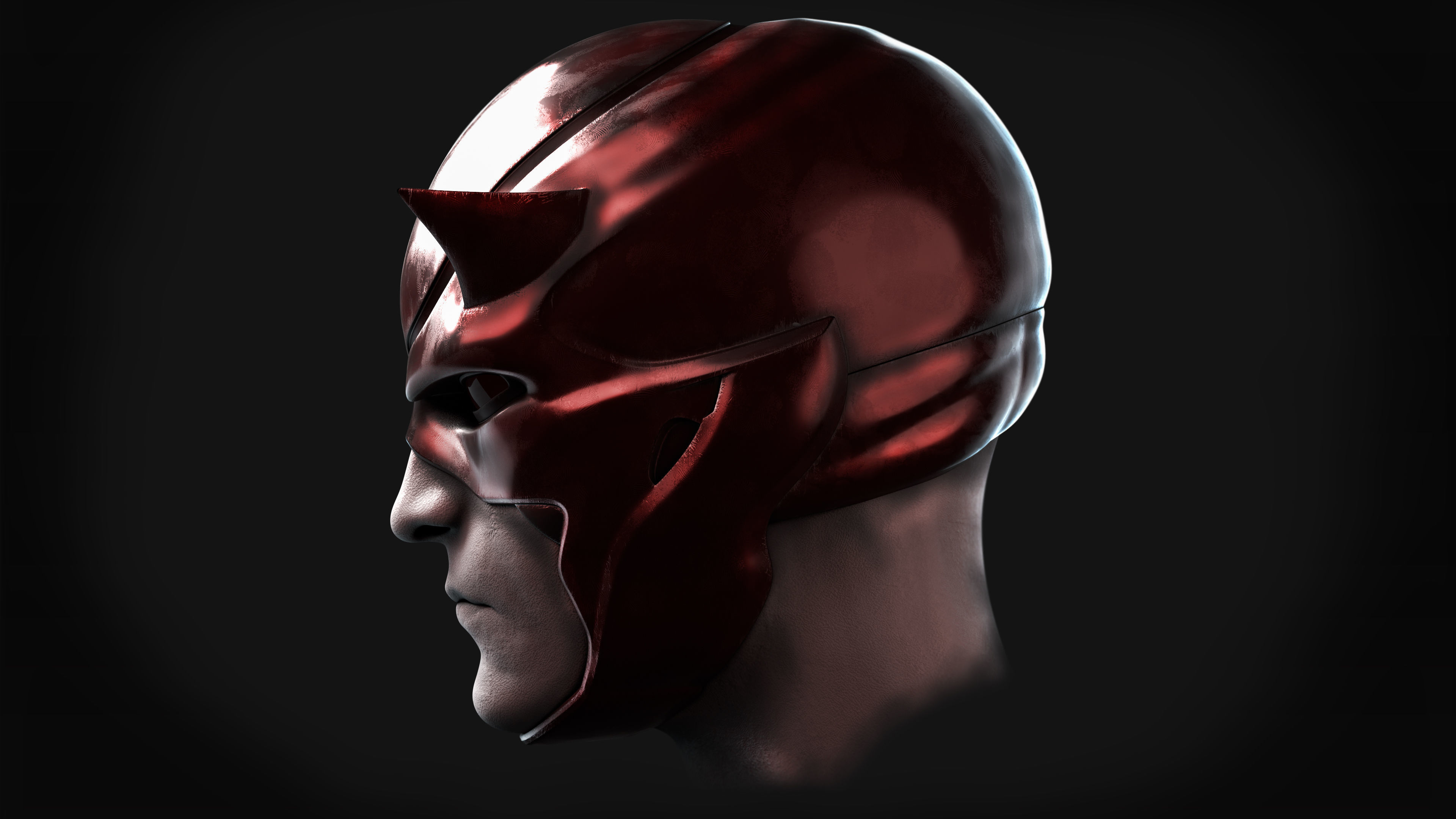 Daredevil Concept Helmet for 3D Printing STL 3D print model_4