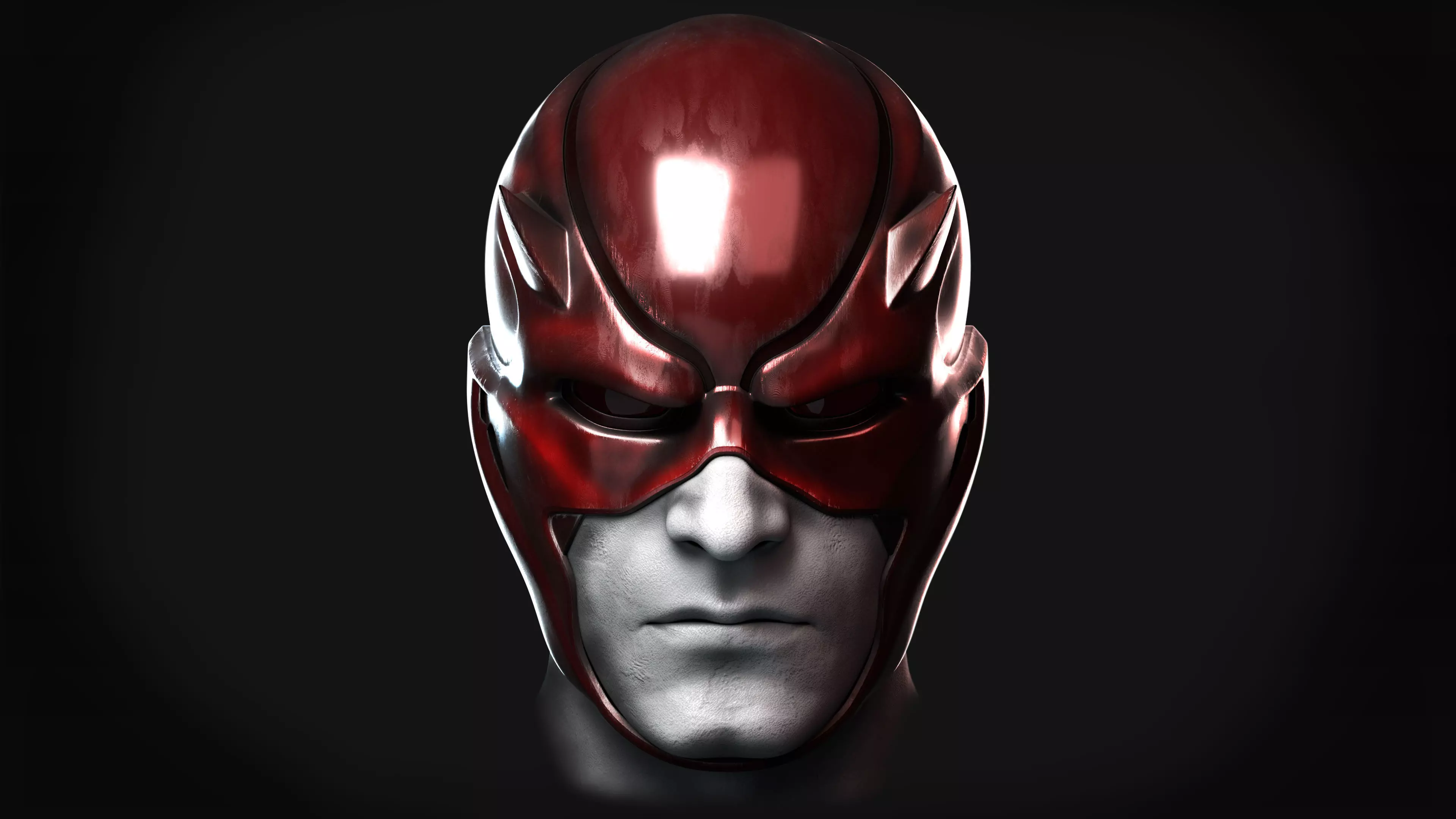 Daredevil Concept Helmet for 3D Printing STL 3D print model_0