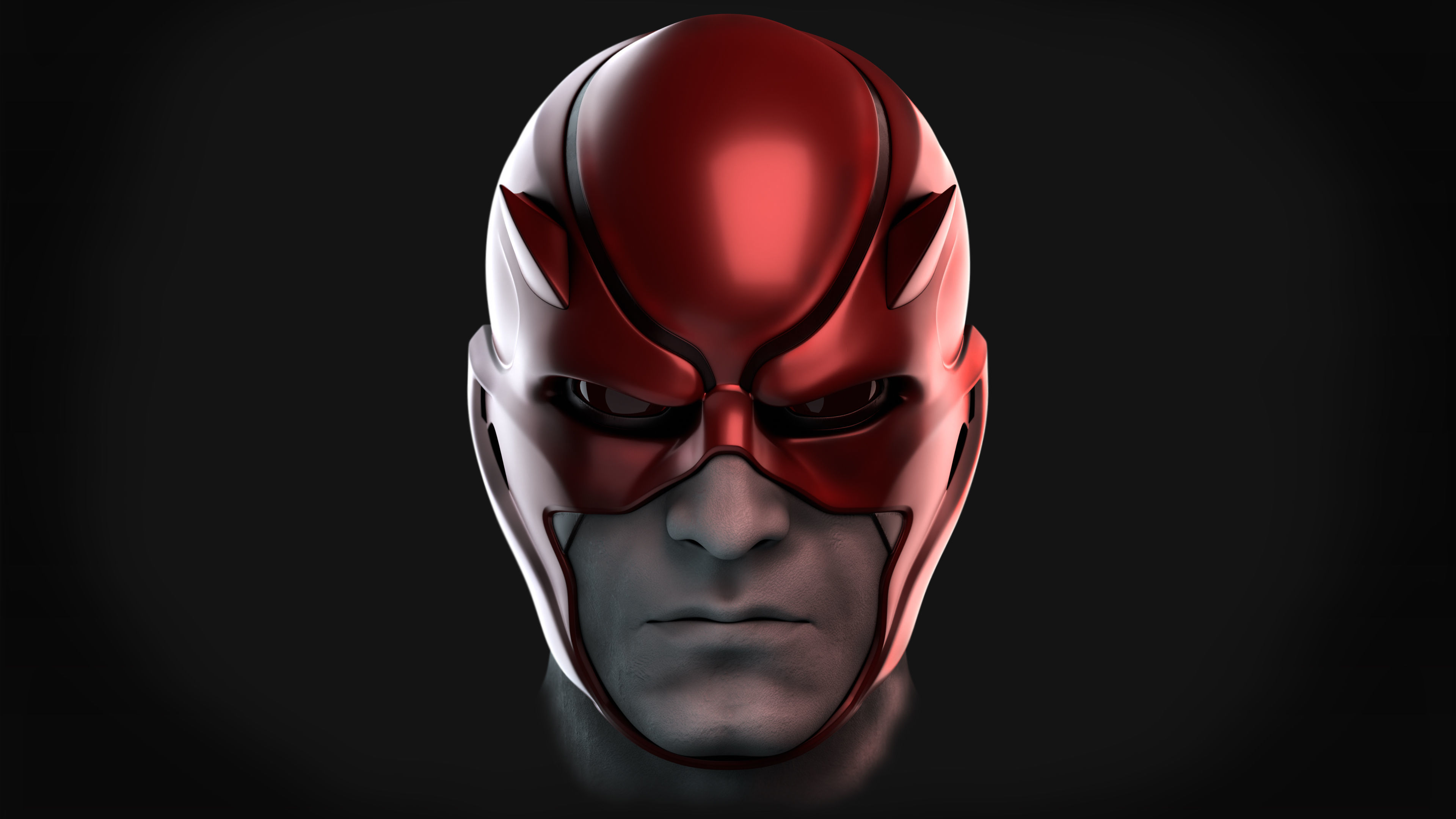 Daredevil Concept Helmet for 3D Printing STL 3D print model_1