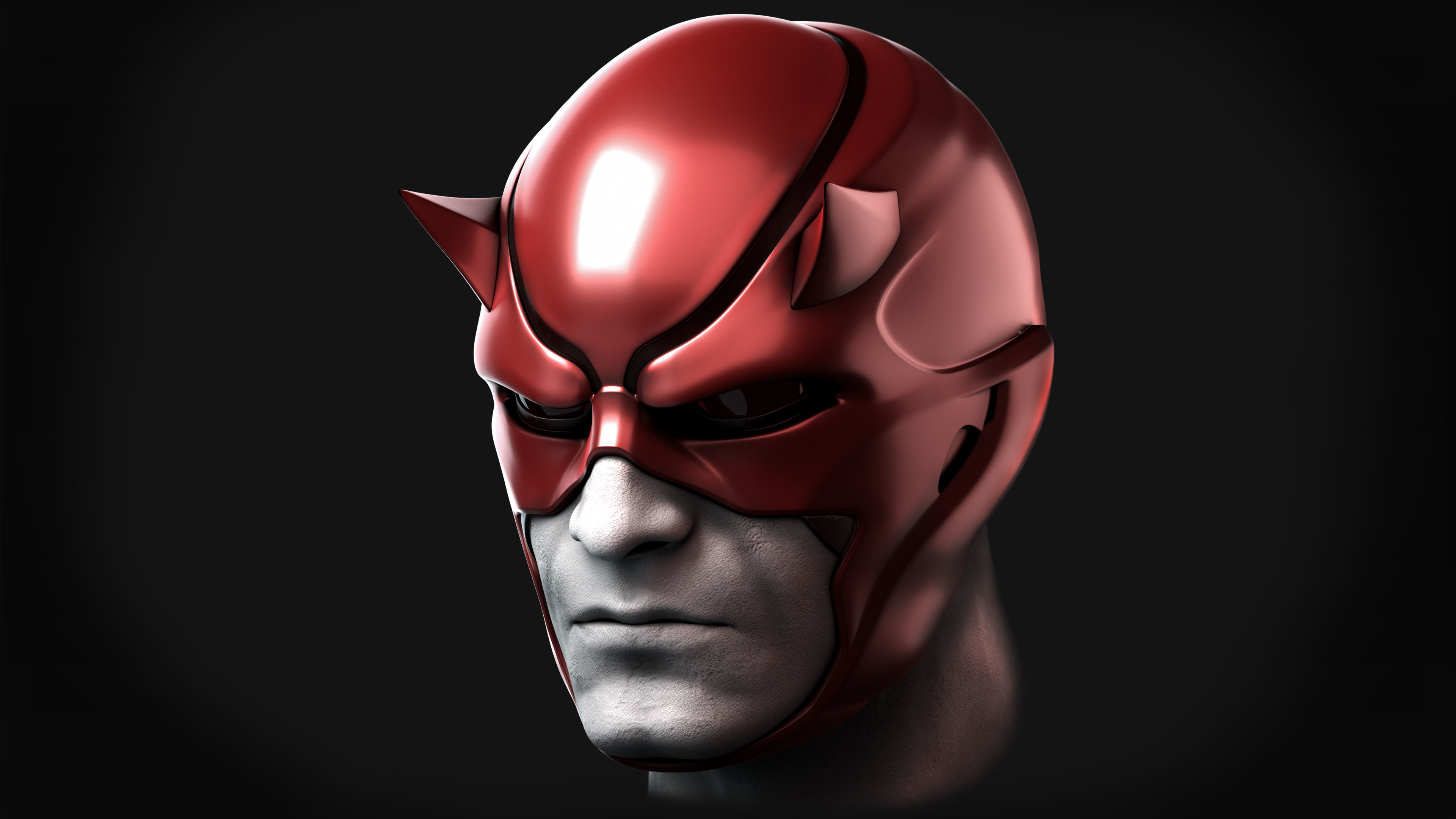 Daredevil Concept Helmet for 3D Printing STL 3D print model_3