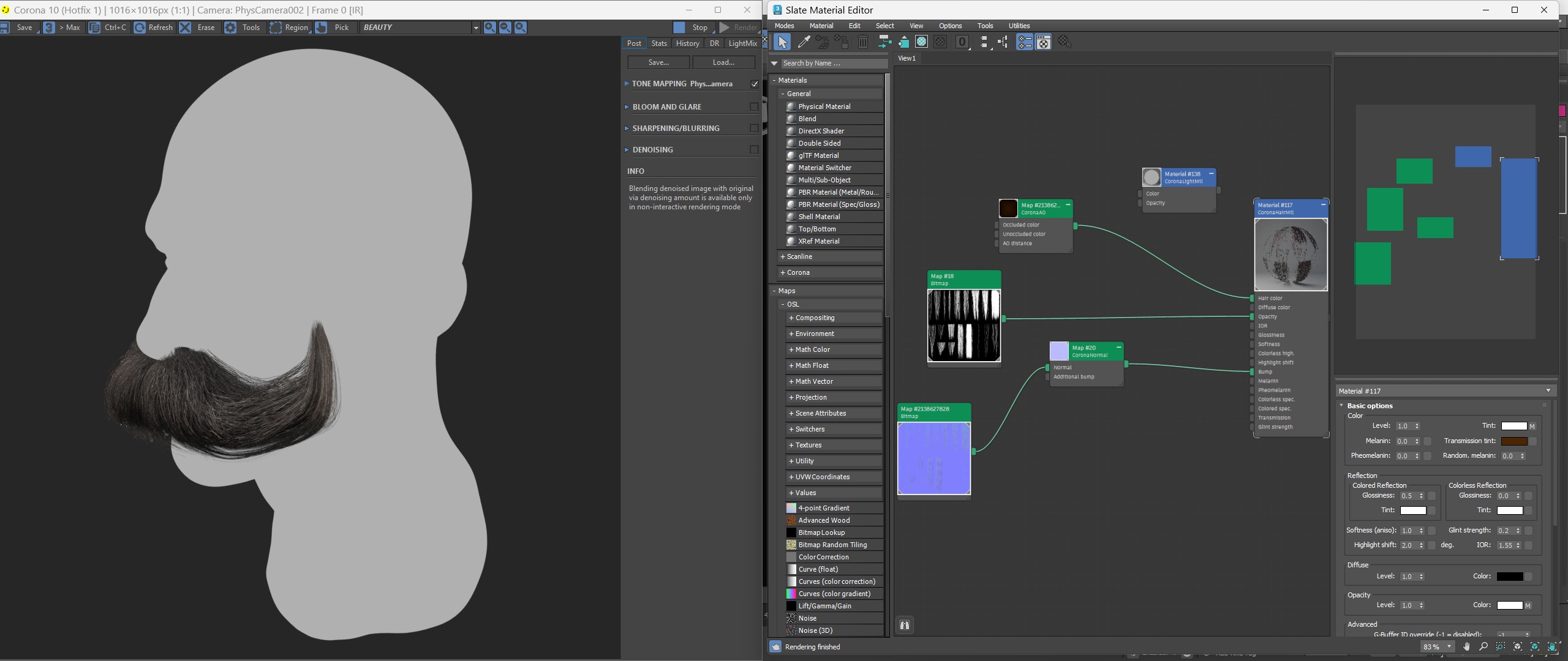 Realtime Beard and Moustache - No2 Low-poly 3D model_3