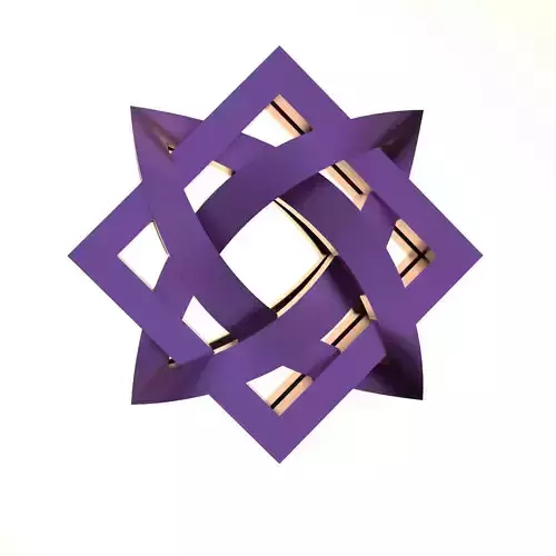 Svarog Star Symbol  Slavic Pagan design Svarog Square Element 3D print model