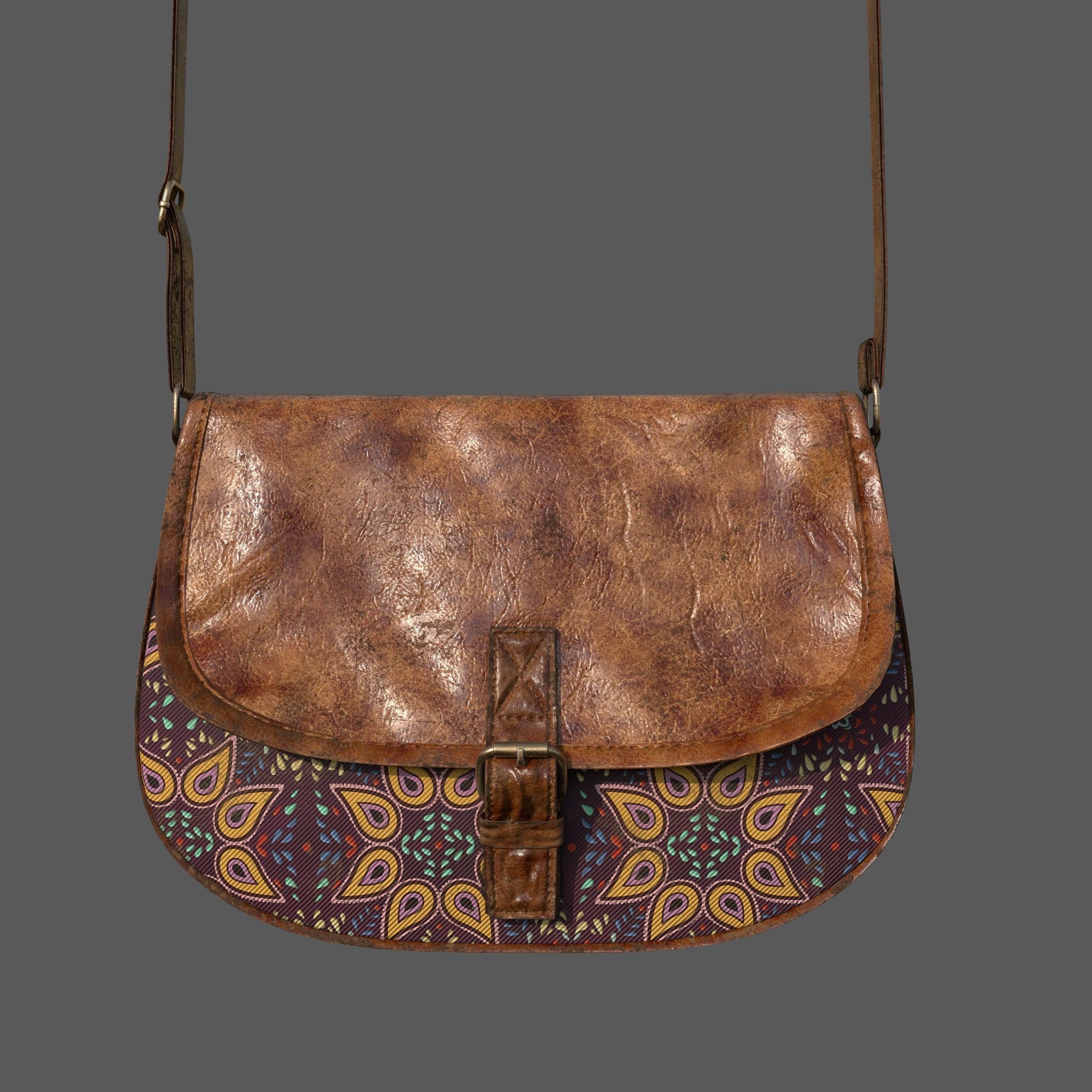 HandBag Low-poly 3D model_2